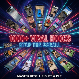 1000+ Viral Hook Videos Bundle (PLR + MRR) – TikTok, Reels & Shorts Content for Growth & Passive Income
