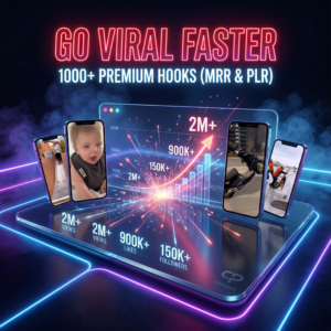 1000+ Viral Hook Videos Bundle (PLR + MRR) – TikTok, Reels & Shorts Content for Growth & Passive Income