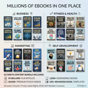 3 Million Ebooks & PLR Content Vault – Resell Rights Included